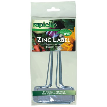 Luster Leaf Label Zinc Galvanized 6"