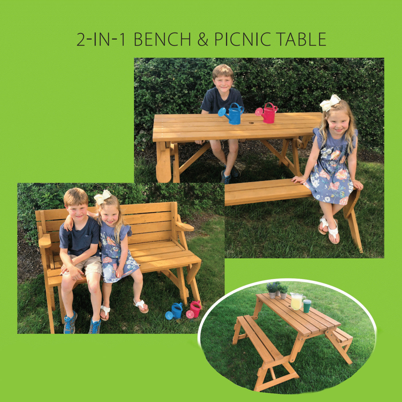 TDI 2 in 1 Picnic Table & Bench!