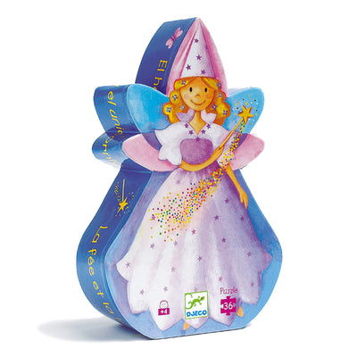 Fairy & Unicorn Silhouette Djeco Puzzle 36pcs