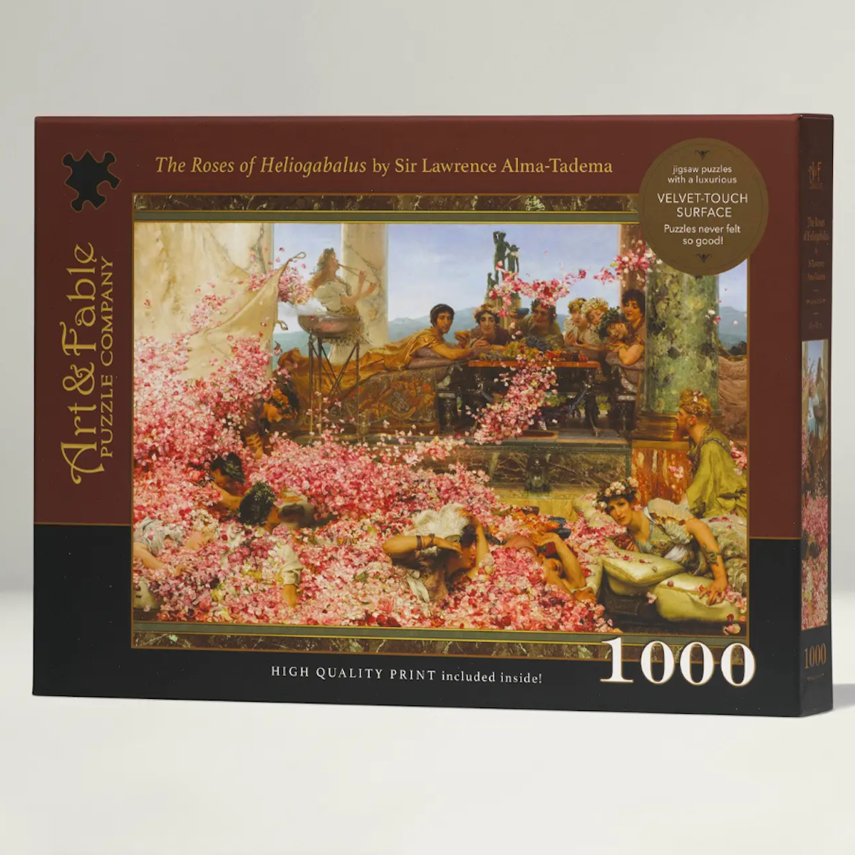 Roses of Heliogabalus ArtFable Puzzle 1000pc Velvet Touch