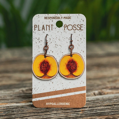 Plant Posse Peaches Dangle Earrings