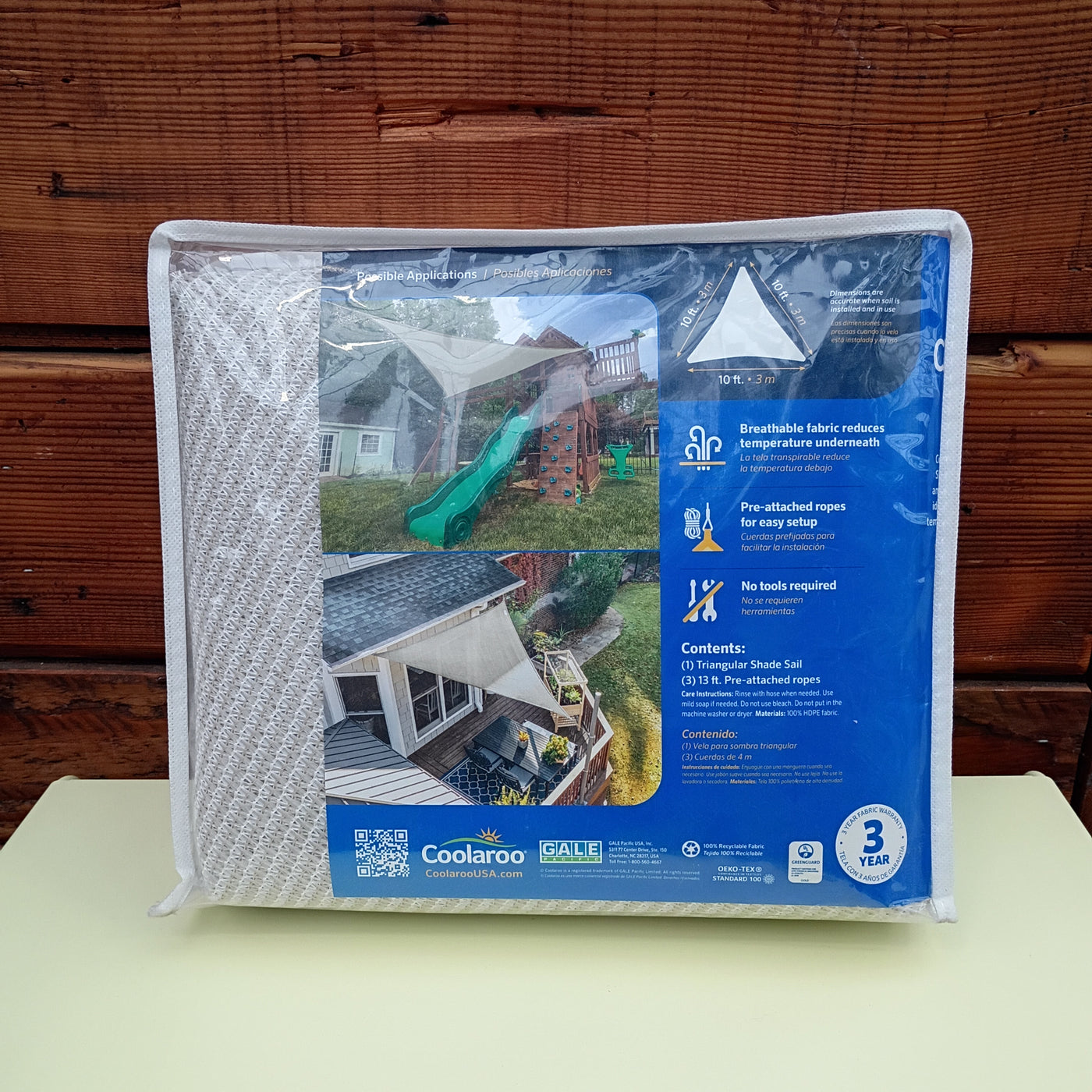 Coolaroo Boat Ramp Coolaroo 10' Triangle Sail RTH Pebble – Cornell Farm