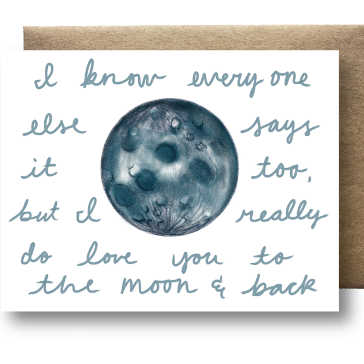 Maija Rebecca Hand Drawn Card
Moon &amp; Back