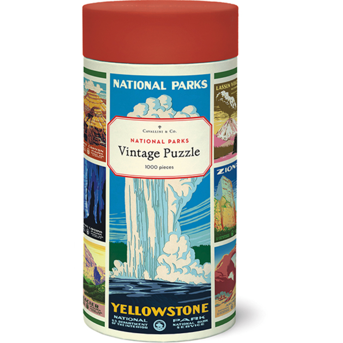 National Parks 2 Cavallini Puzzle Tube 1000pcs