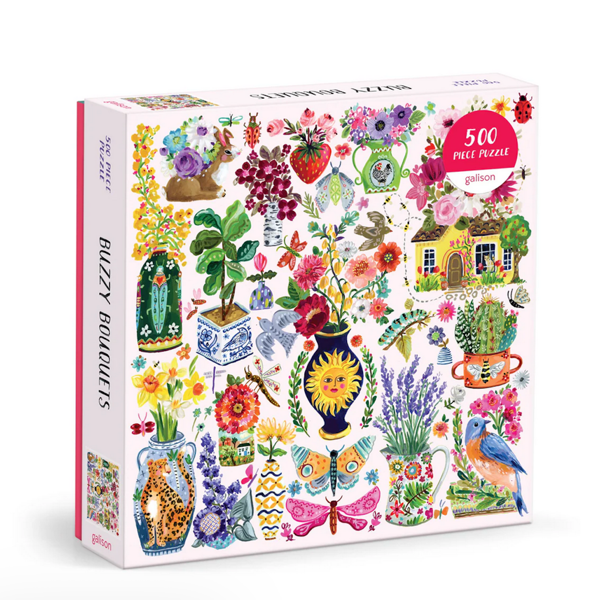 Buzzy Bouquets Galison Puzzle 500pcs