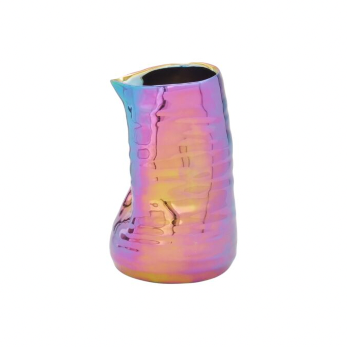 Tegan Vase 4x6in iridescent
