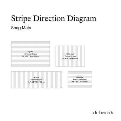 Runner 24x72 PAPRIKA Pop Stripe Shag