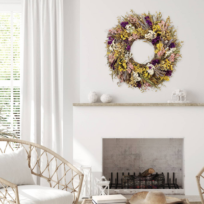 Dried Wreath 18" Sunshine