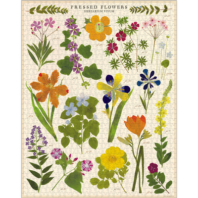 Pressed Flowers Cavallini Puzzle Tube 1000pcs