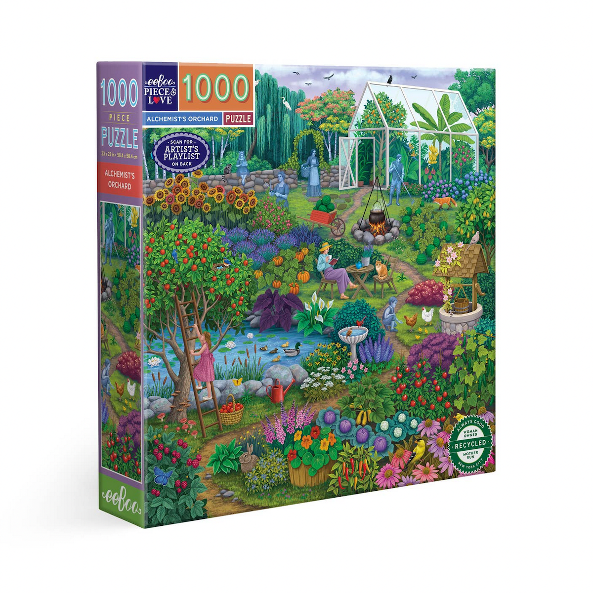 Alchemists Orchard eeBoo Square Puzzle 1000pcs