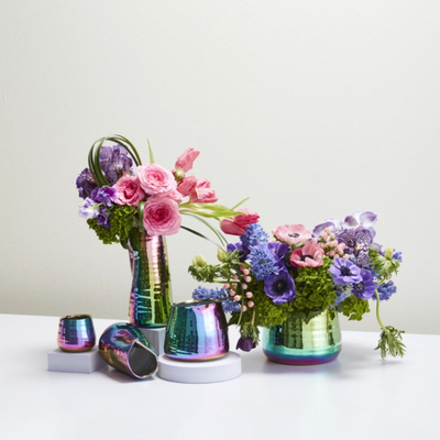 Tegan Cachepot 3in iridescent