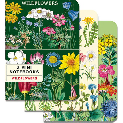 Cavallini Mini Notebook S/3 Wildflowers II