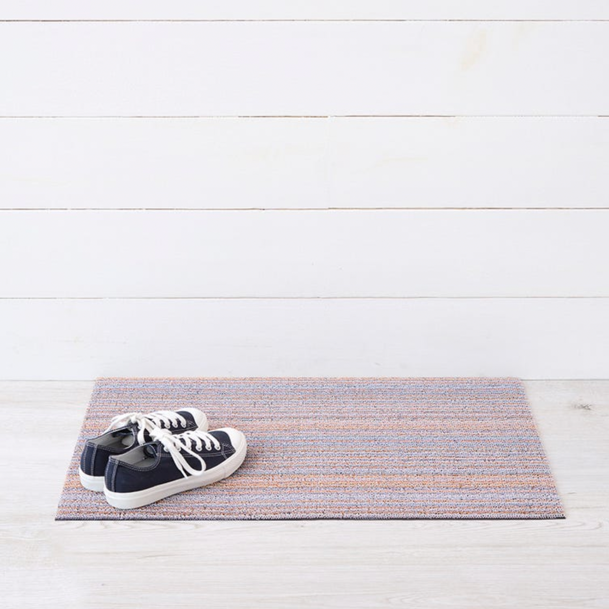Doormat 18x28 PERIWINKLE Ribbon Stripe
