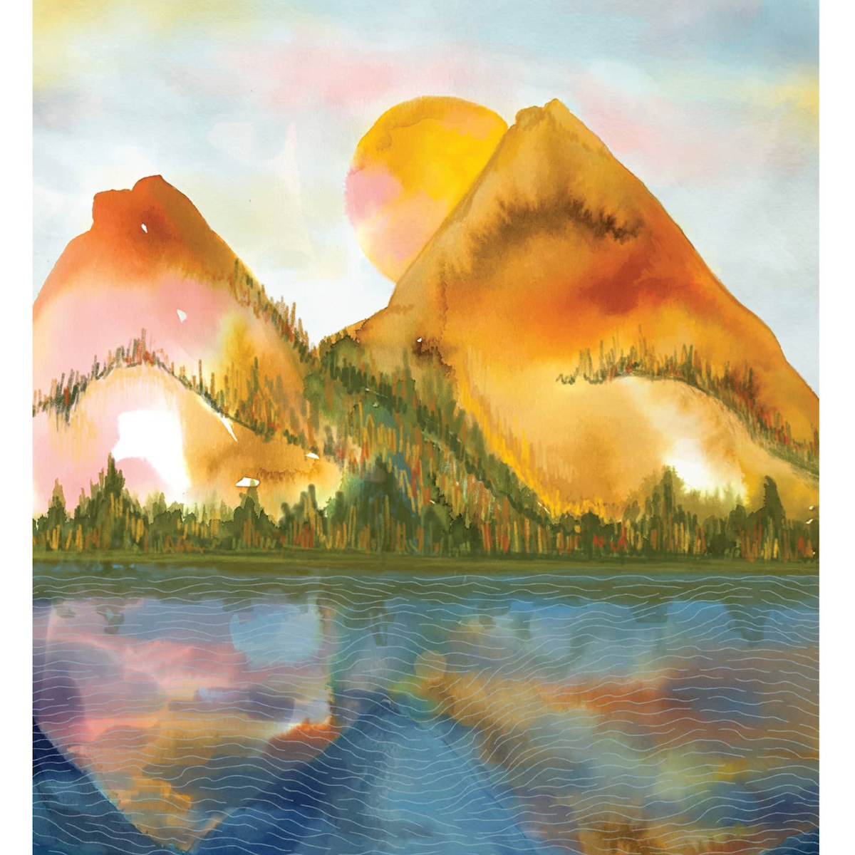 Art Print MRHD 11x14in Autumn Mountains
