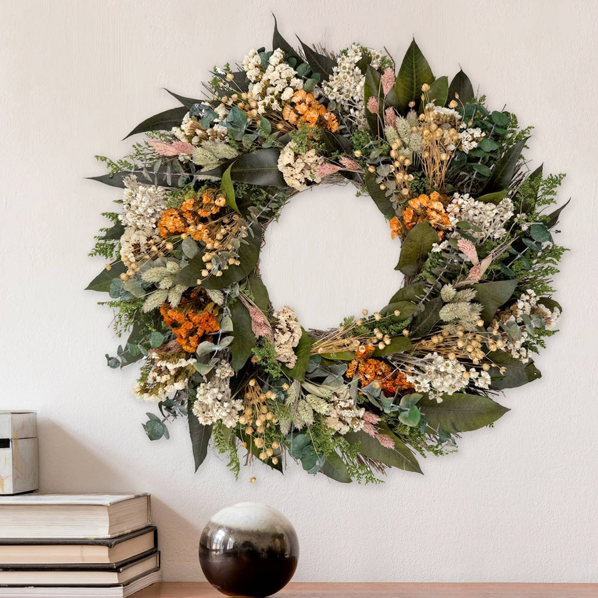 Dried Wreath 18" Saratoga