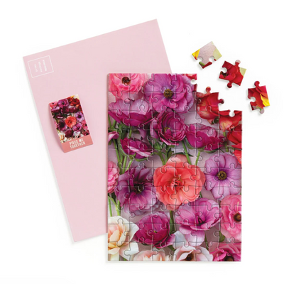 Ranunculus Greeting Card & Puzzle 60pcs