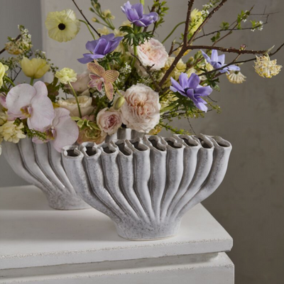 Clymene Folded Vase 12.25"l x 5"w x 7"h