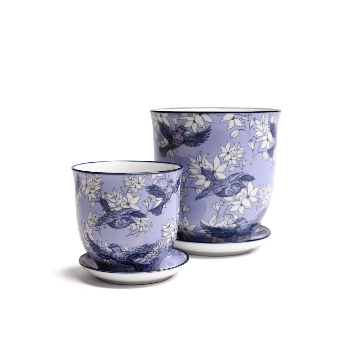 Liberte 4in Pot Blue Swallows
