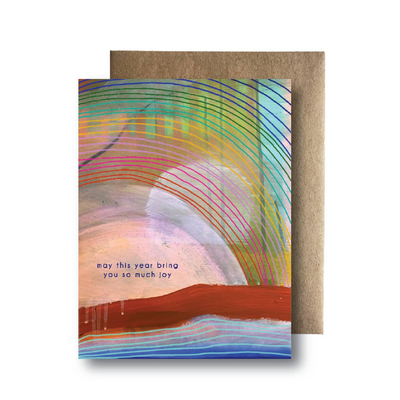 Maija Rebecca Hand Drawn Autumn Mountain Card