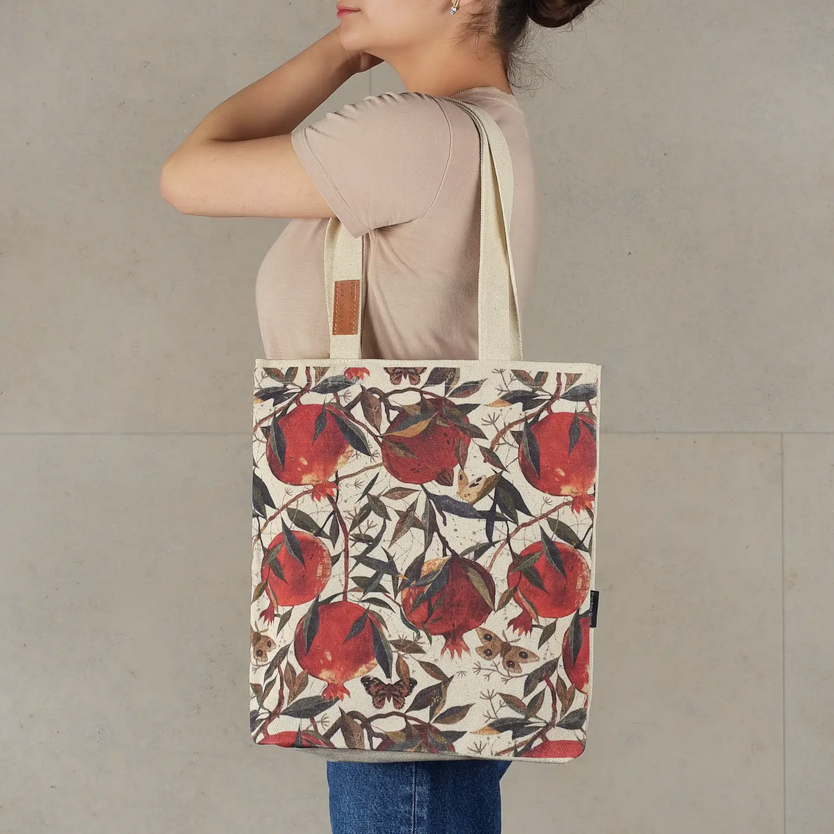 Canvas Pomegranate Tote