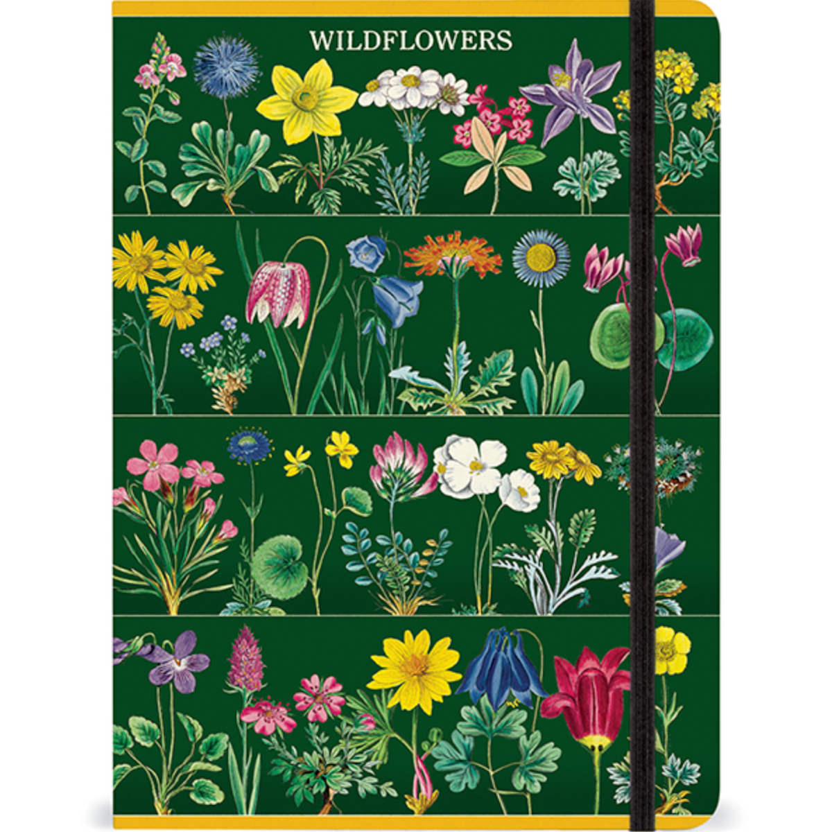 Cavallini Notebook 6x8 Wildflowers II + Elastic Closure