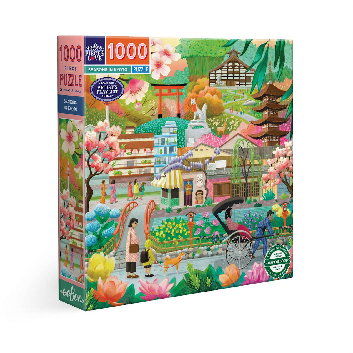 Seasons in Kyoto eeBoo Puzzle 1000pcs