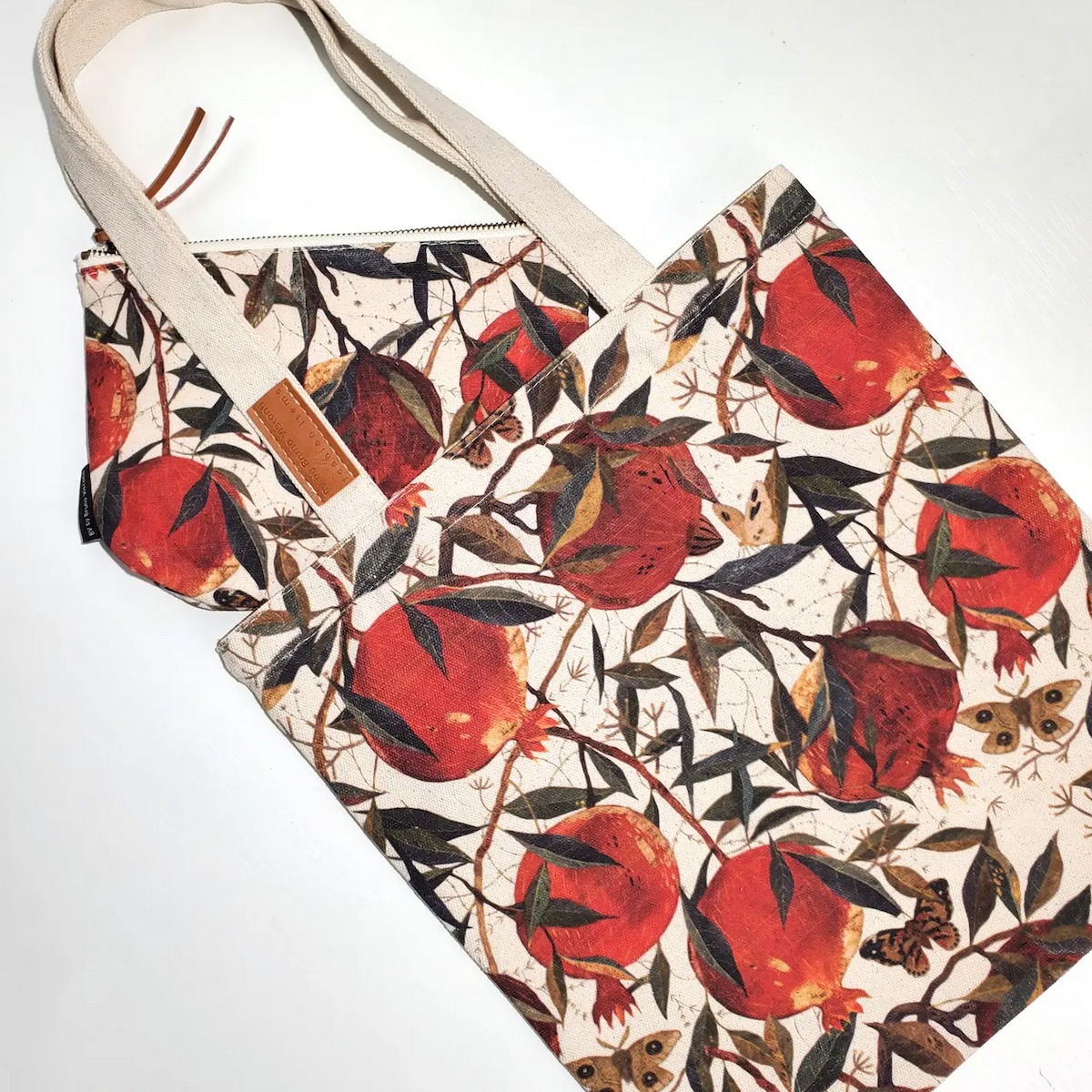 Canvas Pomegranate Tote