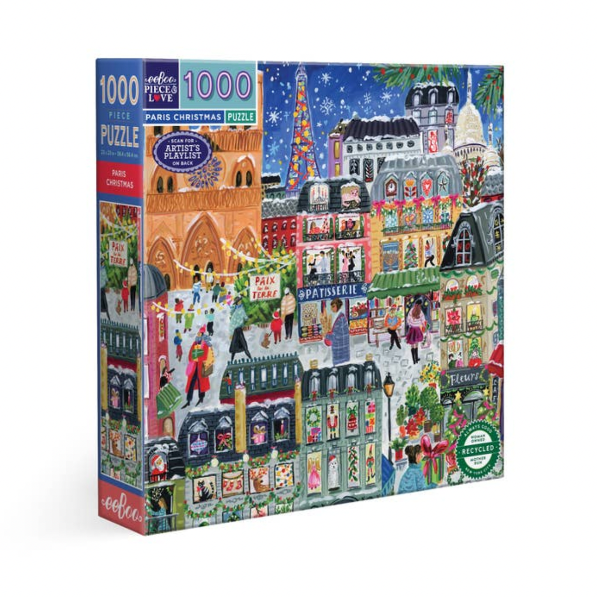 Paris Christmas eeBoo Puzzle 1000pcs