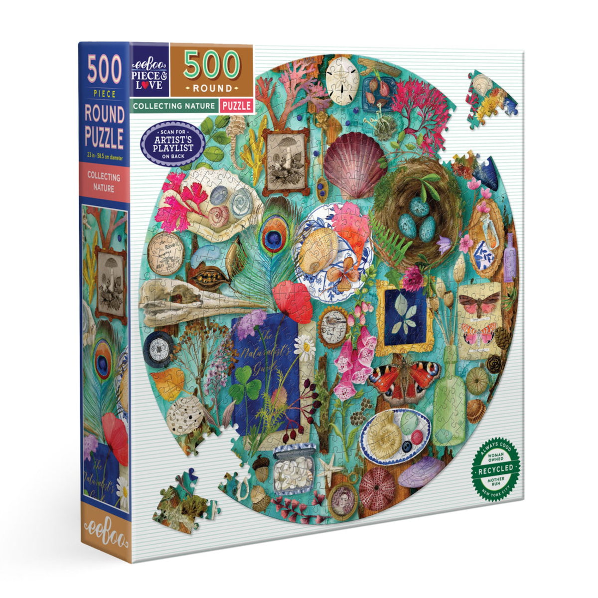 Collecting Nature eeBoo Round Puzzle 500pcs