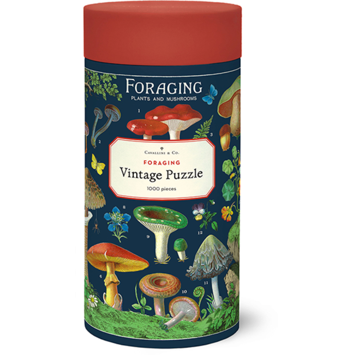 Foraging Cavallini Puzzle Tube 1000pcs