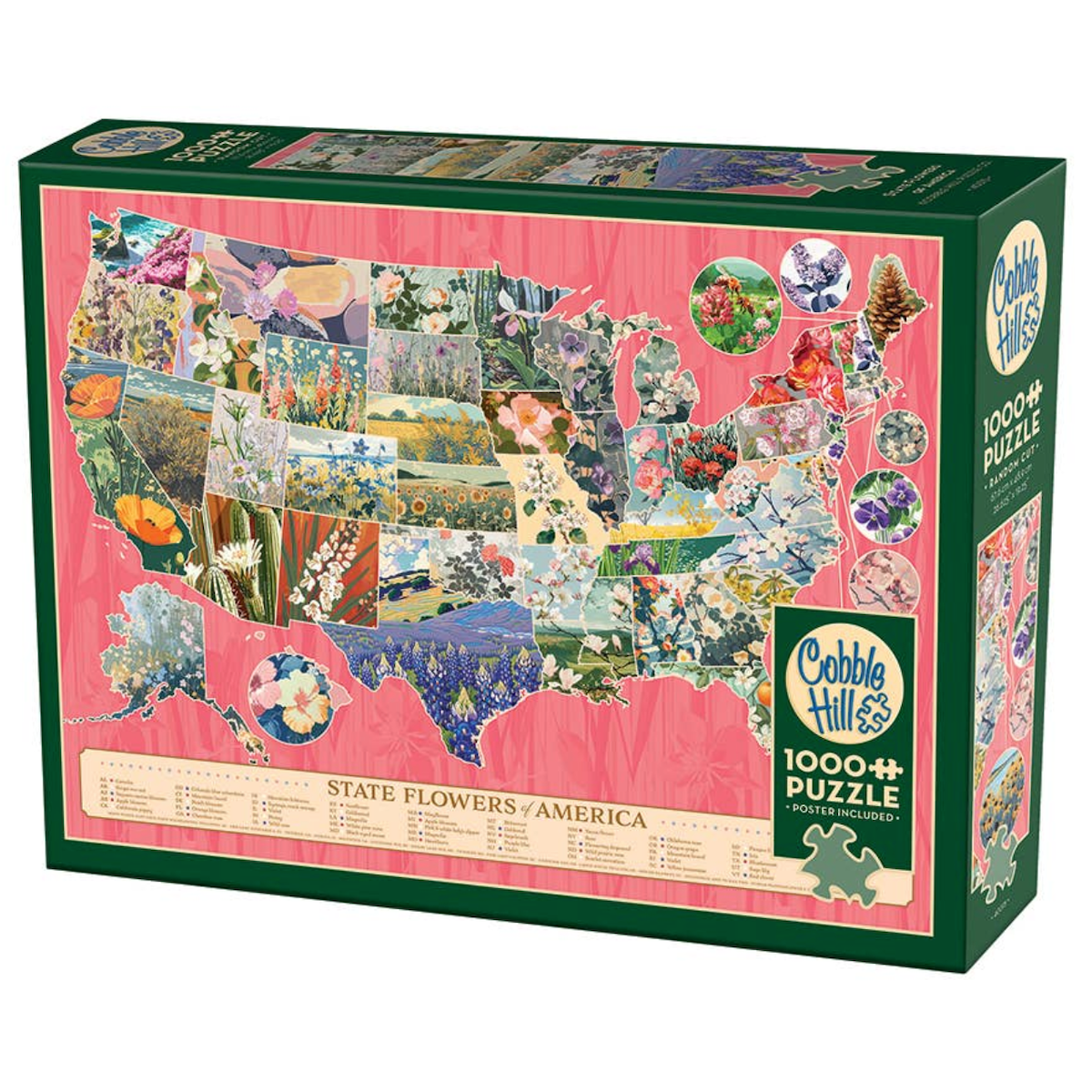 State Flowers of America Cobble Hill Puzzle 1000 pcs