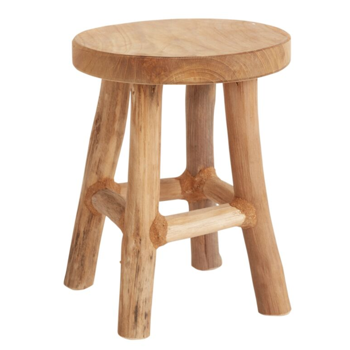 Cobble Stand 6.75x 8.5h, Teak