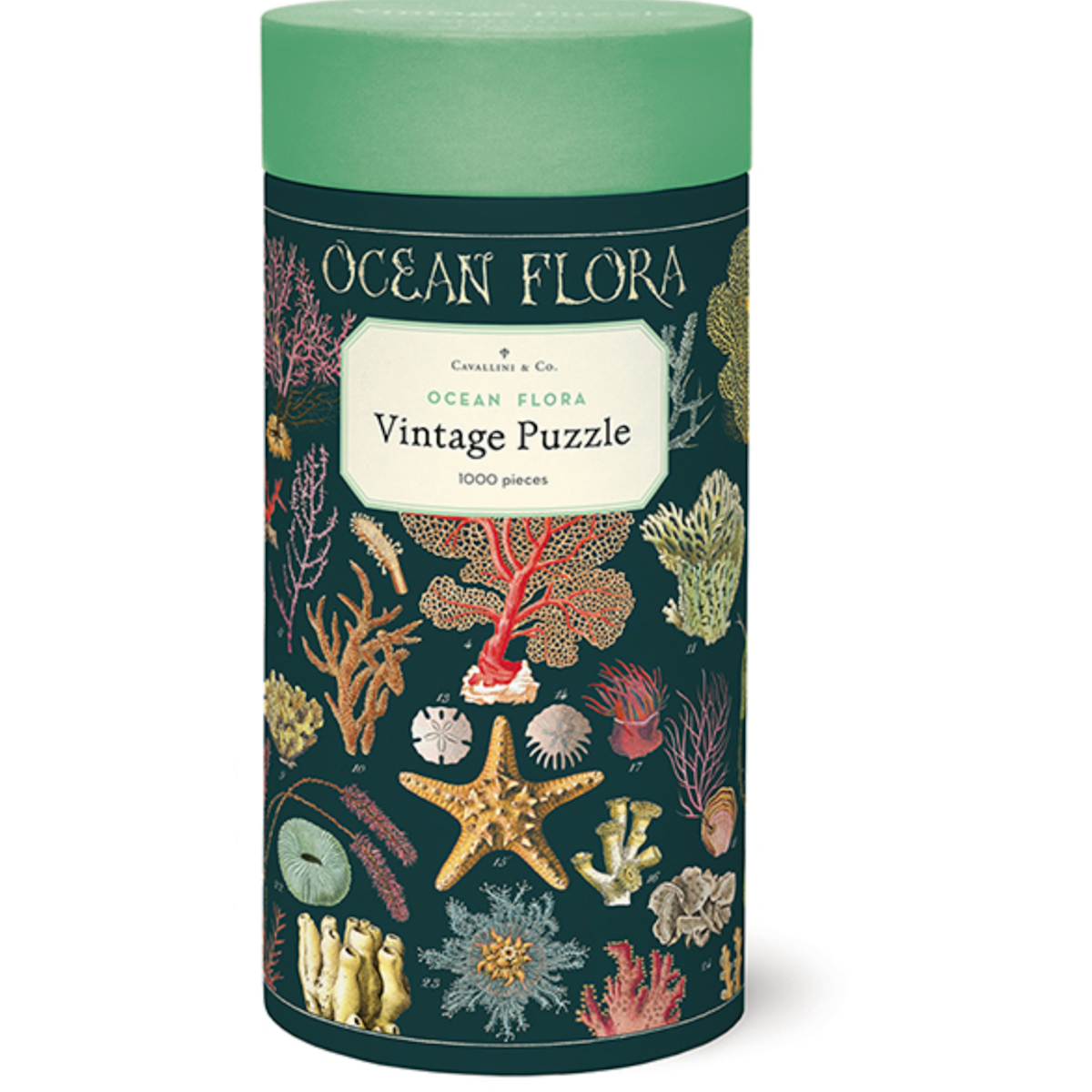 Ocean Flora Cavallini Puzzle Tube 1000pcs