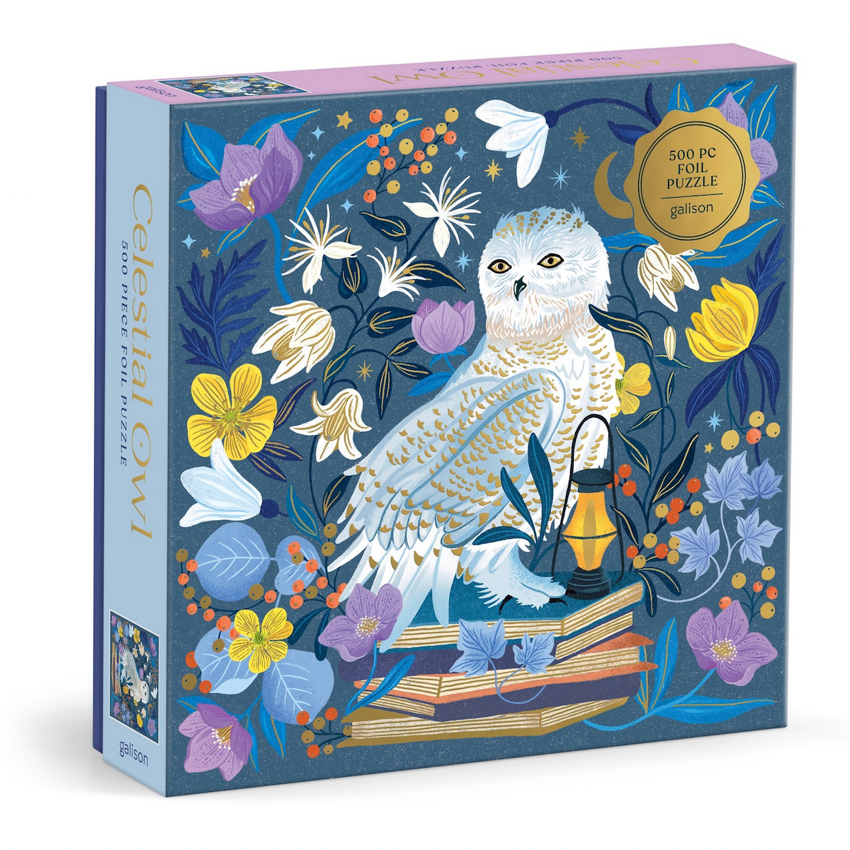 Celestial Owl Foil Galison Puzzle 500pcs