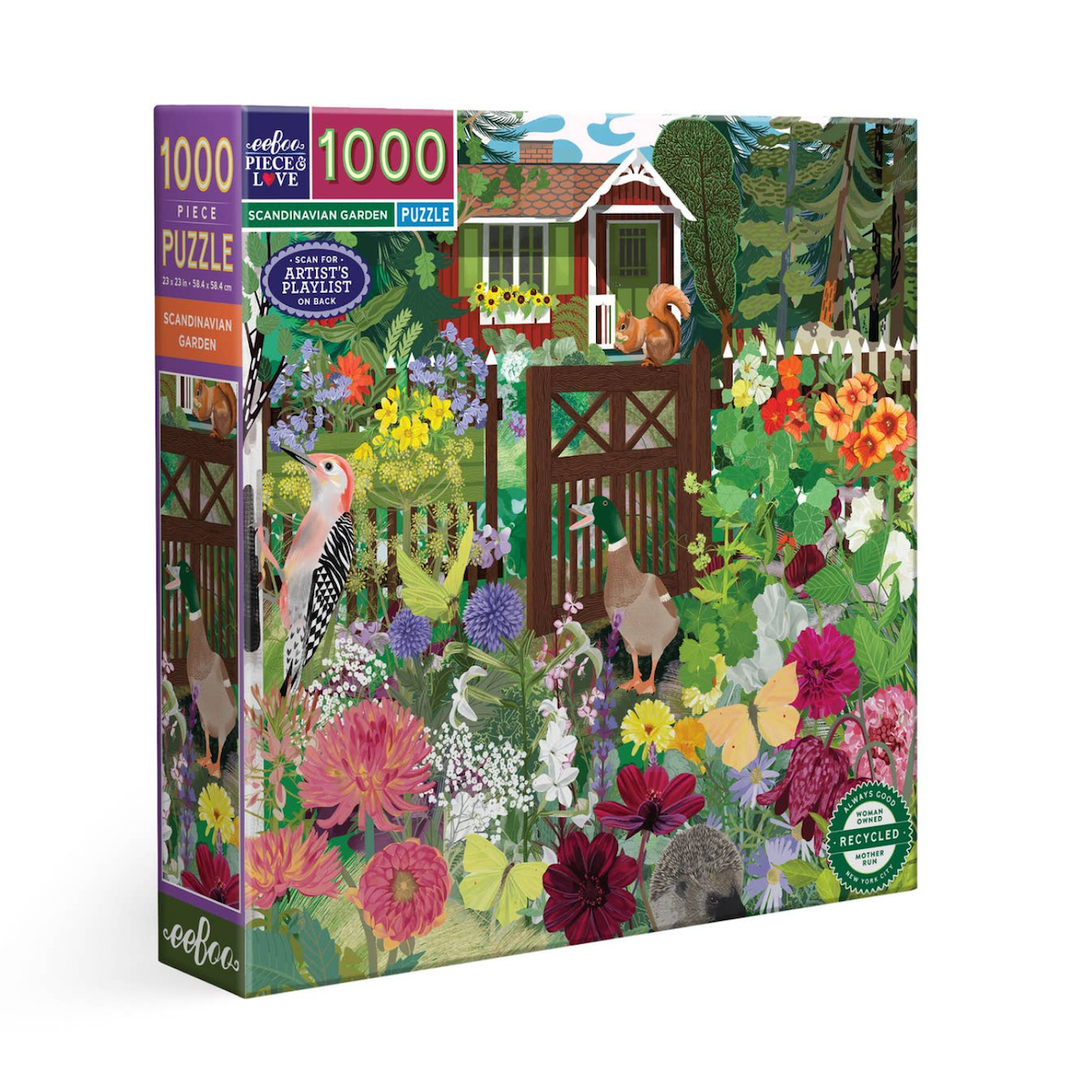 Scandinavian Garden eeBoo Puzzle 1000pcs