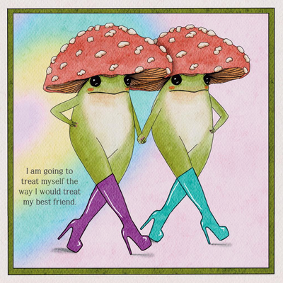 The Little Frogs Guide to Self-Care Mini Wall Calendar 2026