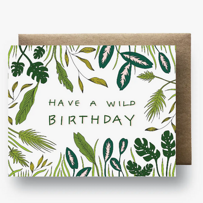 Maija Rebecca Hand Drawn Wild HBD Card