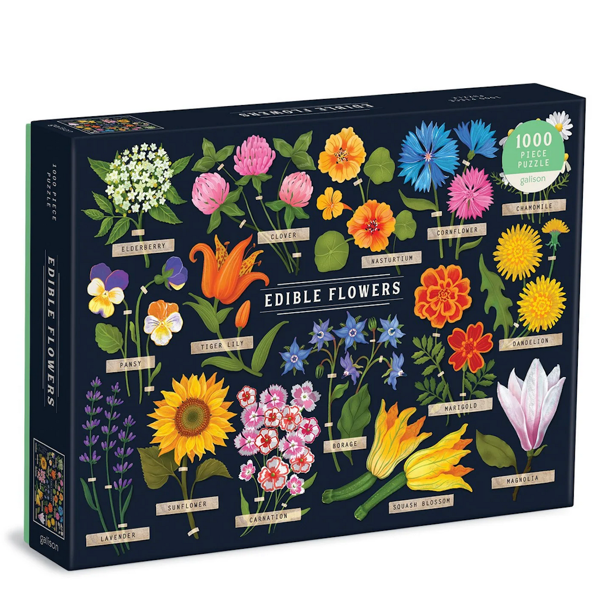 Edible Flowers Galison Puzzle 500pcs