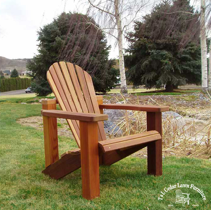 T&L Wood Country Adirondack Chair