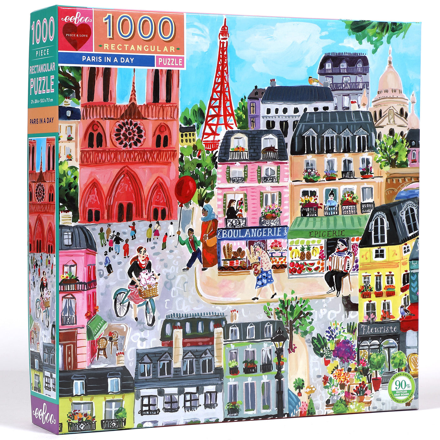 Paris in a Day eeBoo Puzzle 1000pcs