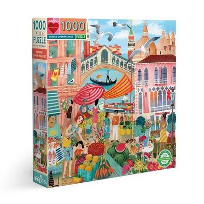 Venice Open Market eeBoo Puzzle 1000pcs