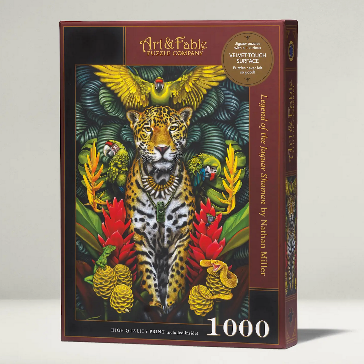 Legend of the Jaguare ArtFable Puzzle 1000pc Velvet Touch