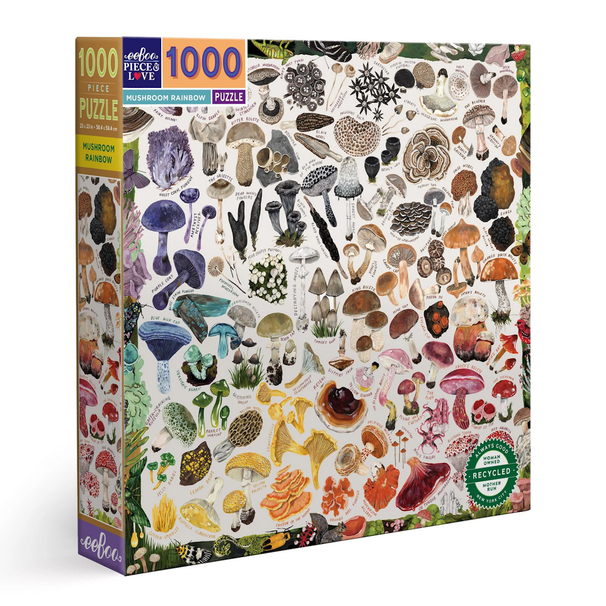 Mushroom Rainbow eeBoo Puzzle 1000pcs