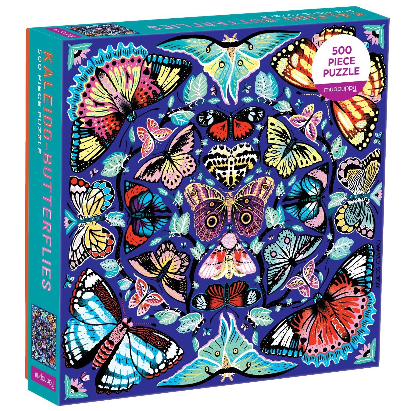 Kaleido-Butterflies Mudpuppy Puzzle 500pcs – Cornell Farm