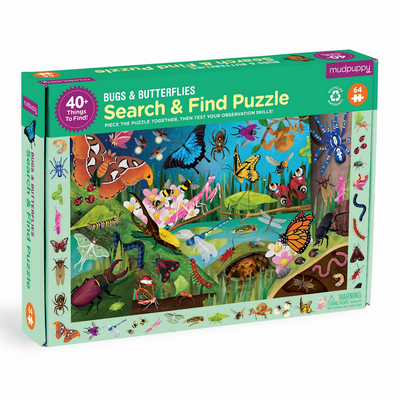 Bugs & Butterflies Mudpuppy Puzzle 64pcs