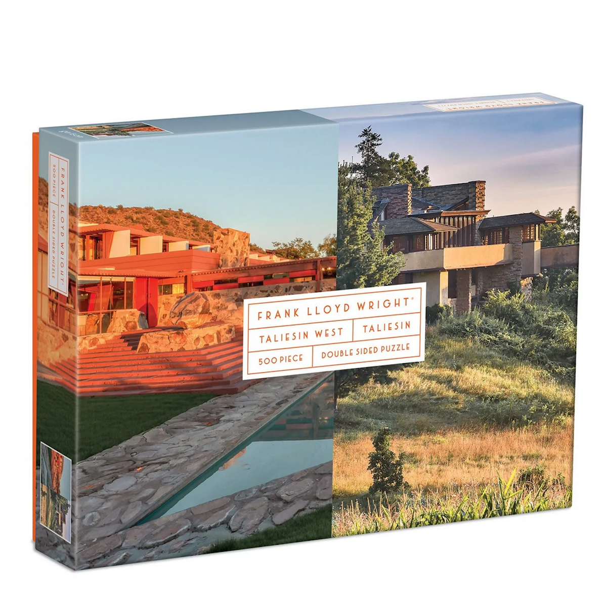 Frank Lloyd Wright Taliesin Double-Sided Galison Puzzle 500pcs