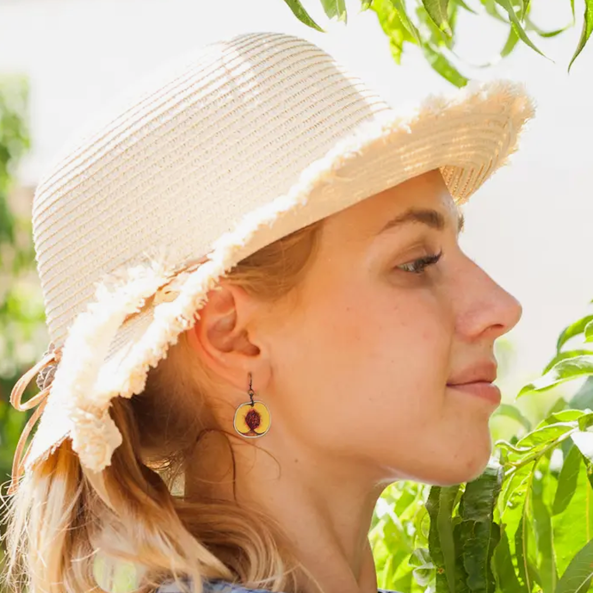 Plant Posse Peaches Dangle Earrings