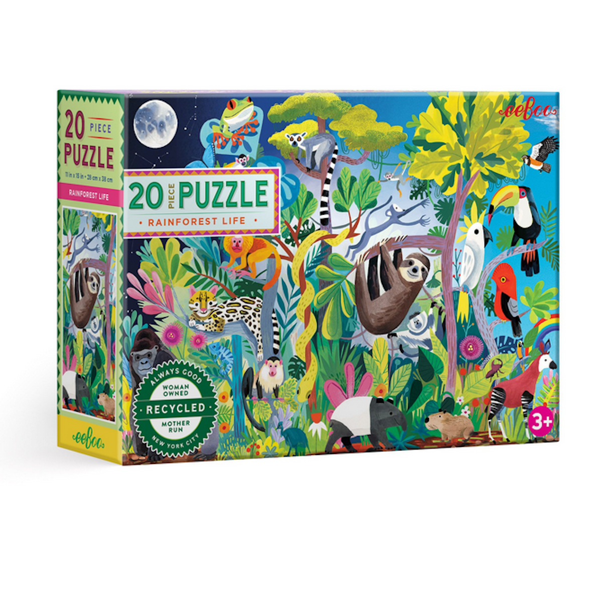 Rainforest Life eeBoo Puzzle 20pcs