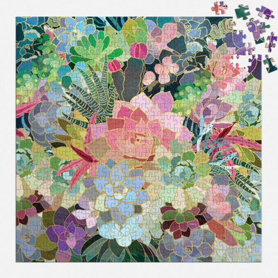 Succulent Mosaic Galison Puzzle 500pcs