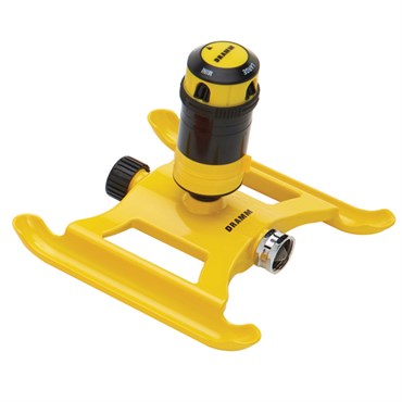 Dramm Sprinkler 4-Pattern Gear Drive Yellow